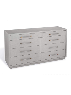 Interlude Home Taylor 8 Drawer Chest In Grey