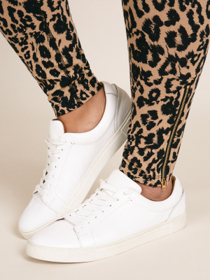 Leopard Zipper Legging