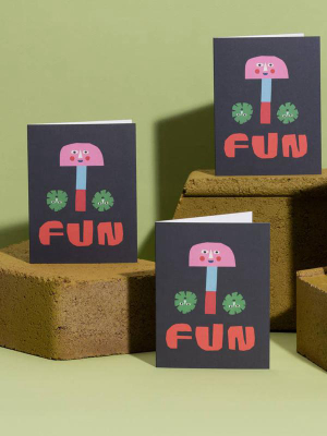 Mushroom Fun Card