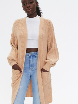 Ribbed Longline Cardigan