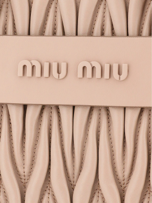 Miu Miu Matelassé Top Handle Tote Bag