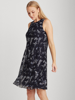 Floral Georgette Shift Dress