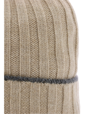 Brunello Cucinelli Ribbed Knit Beanie