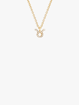 Diamond Taurus Necklace