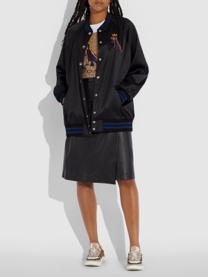 Coach X Jean-michel Basquiat Oversized Varsity...