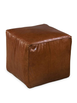 Leather Sitting Cube