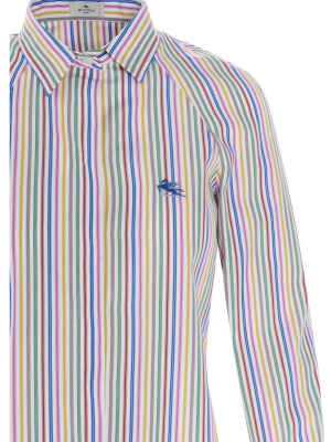 Etro Striped Cropped Shirt