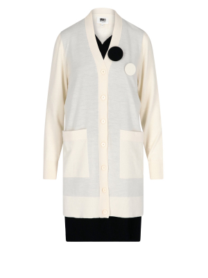 Mm6 Maison Margiela Layered Long Cardigan