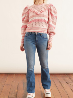 Jameela Pullover In Rose Water Swirl