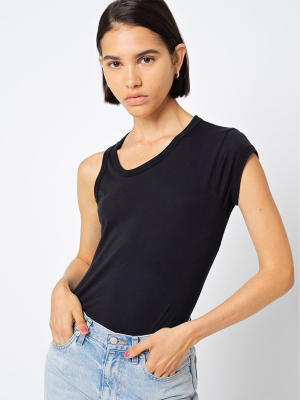 Uma Cotton Muscle Tee / Black