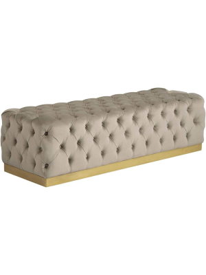 Babette Bench, Pimlico Prosecco/brass Base