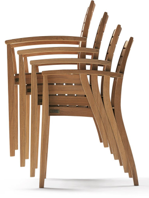 Ballare Stacking Chair - Teak