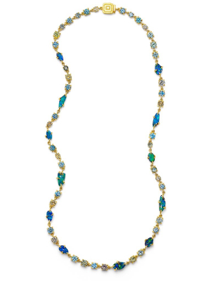 Zozo Opal Sapphire & Aquamarine Necklace