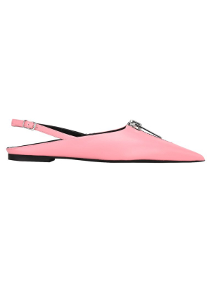 Stella Mccartney Zipit Slingback Flats