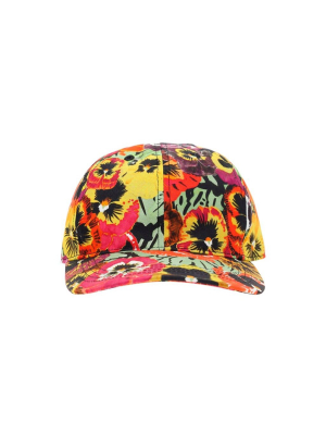 Loewe Pansy Print Baseball Cap