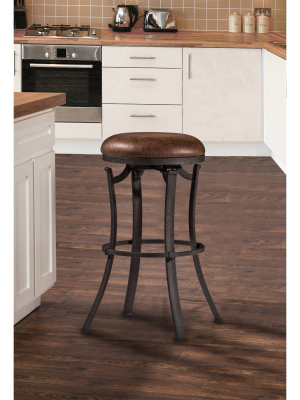 30" Kelford Backless Swivel Barstool Textured - Hillsdale Furniture