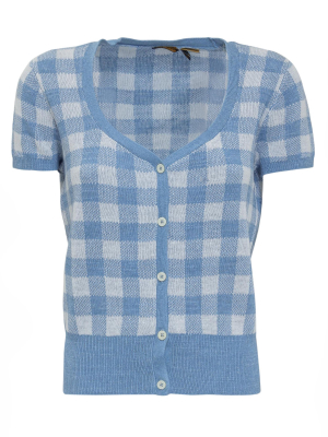 Polo Ralph Lauren Checked Short-sleeve Sweater