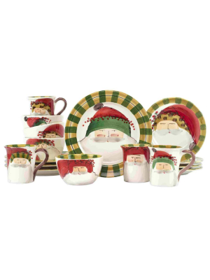 Vietri Old St. Nick Assorted Sixteen-piece Place Setting