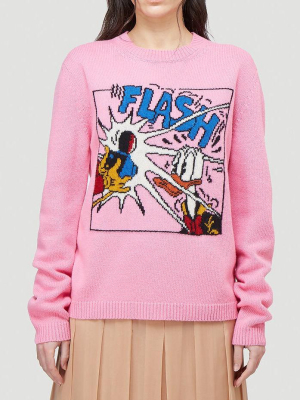 Gucci X Disney Donald Duck Jacquard Jumper