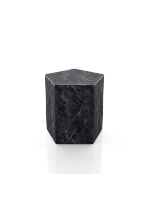 Zeller Faux Marble End Table - Mibasics