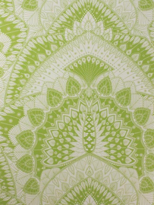 Azari Wallpaper In Lime And Ivory By Matthew Williamson For Osborne & Little