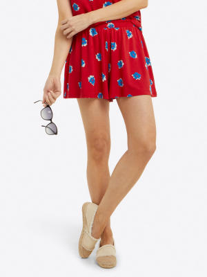 Pull On Shorts In Aster Floral