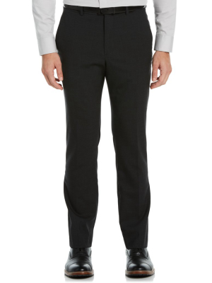 Slim Fit Charcoal Stretch Wool Blend Suit Pant