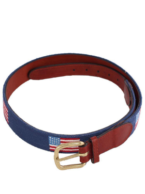 Smathers + Branson Men's American Flag Belt