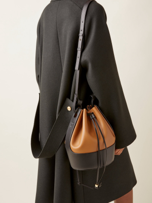 Balloon Two-tone Leather Shoulder Bag