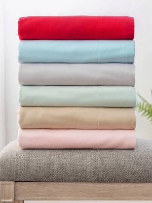 Solid Flannel Sheet Set - Martha Stewart