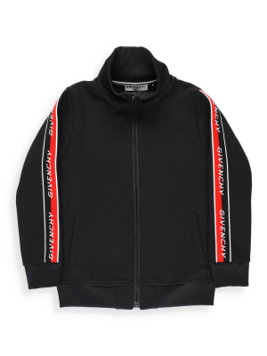 Givenchy Kids Logo Band Zipped Track Jacket