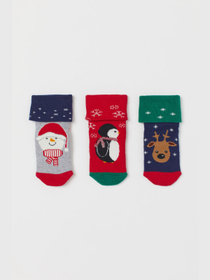 3-pack Terry Socks