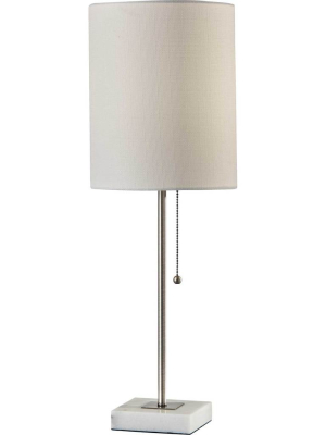 Fife Table Lamp Brushed Steel