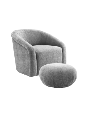 Boboli Chair + Ottoman Set