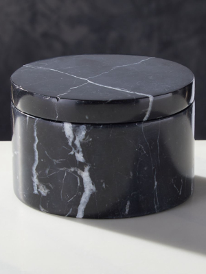 Black Marble Salt Duo Dish