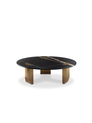 Patrina Black Marble Coffee Table