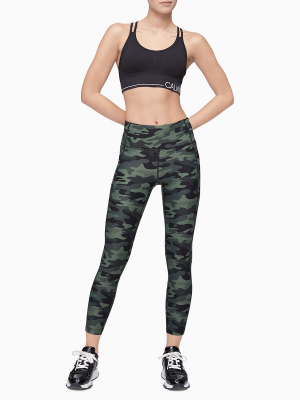 Performance Printed Logo High Waist 7/8 Leggings