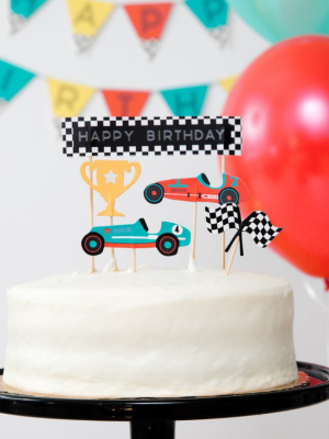 Race Car Cupcake Toppers, 11 Ct