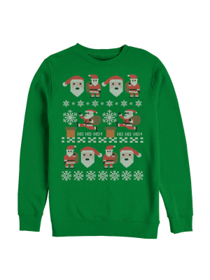 Men's Lost Gods Ugly Christmas Santa Claus Sweatshirt