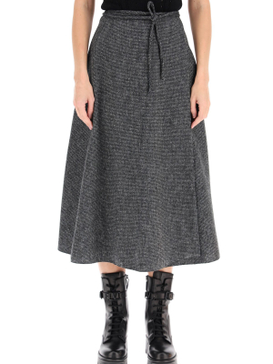 Valentino Wrap Midi Skirt