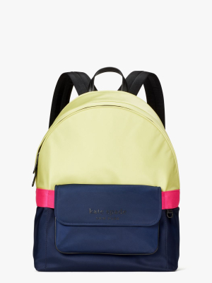 Journey Colorblock Nylon Large Backpack