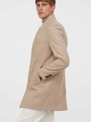 Wool-blend Coat