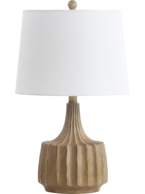 Shanara Table Lamp Wood Finish