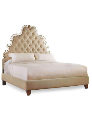 Sanctuary Queen Tufted Bed - Bling