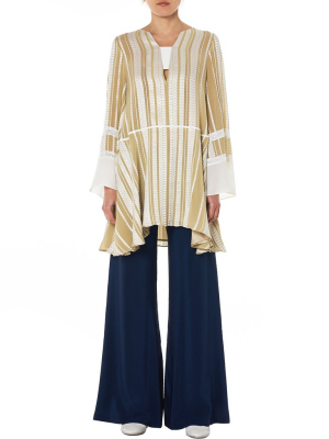 'nymph' Loom Trim Blouse (cldr213-nymph-light-gold)