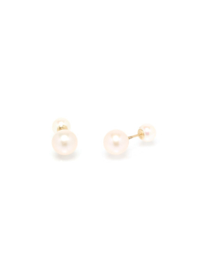 14k Mixed Size Pearl Reversible Studs