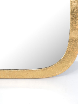 Hyde Large Mirror Gold Leaf