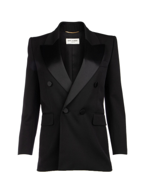 Saint Laurent Double Breasted Tailored Blazer