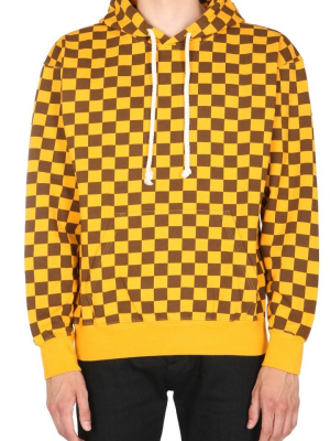 Jw Anderson Checkerboard Drawstring Sweatshirt