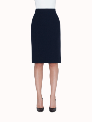 High-waisted Double-face Wool Pencil Skirt